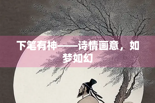 下笔有神——诗情画意，如梦如幻