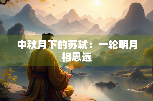 中秋月下的苏轼：一轮明月相思远