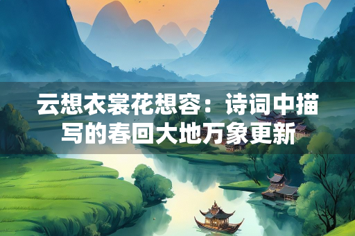 云想衣裳花想容：诗词中描写的春回大地万象更新