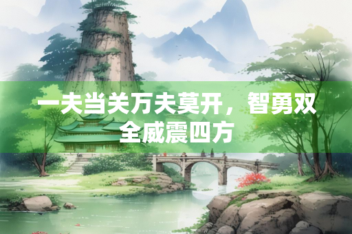 一夫当关万夫莫开，智勇双全威震四方