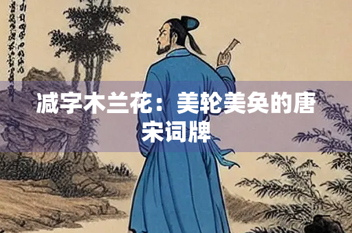 减字木兰花：美轮美奂的唐宋词牌