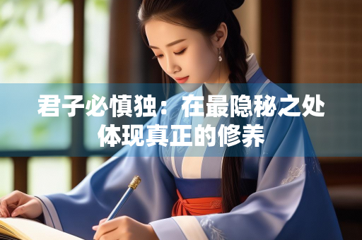 君子必慎独：在最隐秘之处体现真正的修养