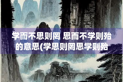 学而不思则罔 思而不学则殆的意思(学思则罔思学则殆)