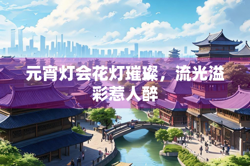 元宵灯会花灯璀璨，流光溢彩惹人醉