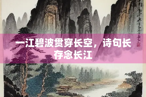 一江碧波贯穿长空，诗句长存念长江