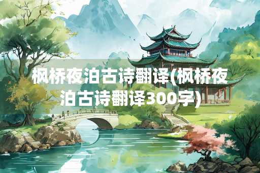 枫桥夜泊古诗翻译(枫桥夜泊古诗翻译300字)