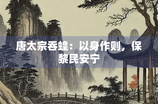 唐太宗吞蝗：以身作则，保黎民安宁