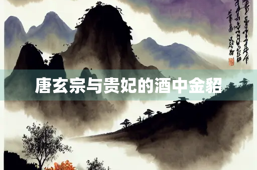唐玄宗与贵妃的酒中金貂