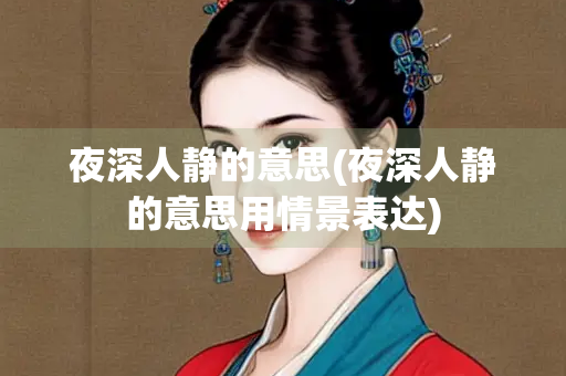 夜深人静的意思(夜深人静的意思用情景表达)