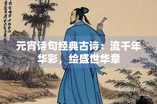 元宵诗句经典古诗：流千年华彩，绘盛世华章