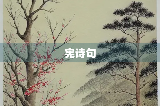 宪诗句