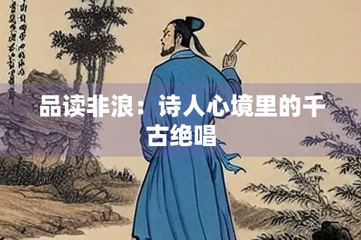 品读非浪：诗人心境里的千古绝唱