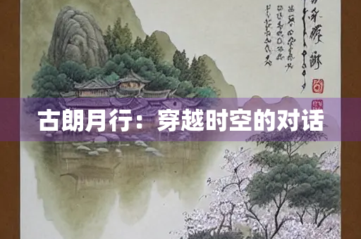 古朗月行：穿越时空的对话