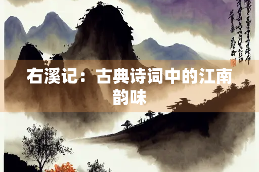 右溪记：古典诗词中的江南韵味
