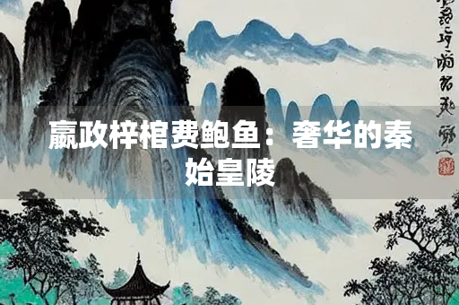 嬴政梓棺费鲍鱼：奢华的秦始皇陵