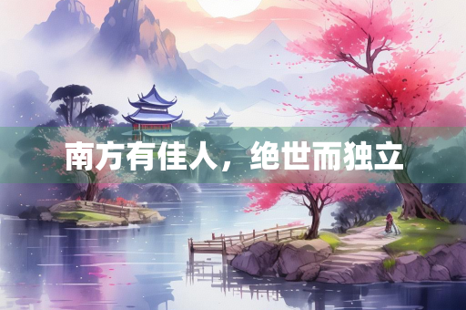 南方有佳人，绝世而独立