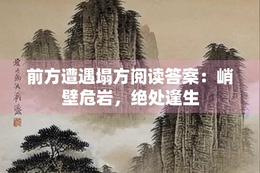 前方遭遇塌方阅读答案：峭壁危岩，绝处逢生