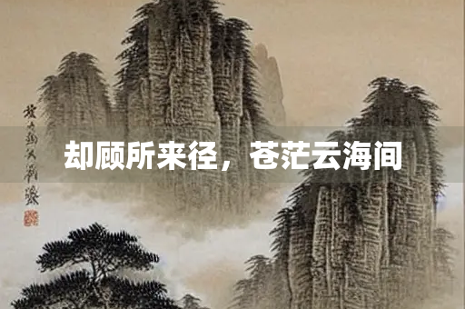 却顾所来径，苍茫云海间