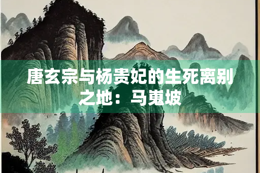 唐玄宗与杨贵妃的生死离别之地：马嵬坡