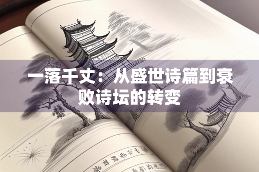 一落千丈：从盛世诗篇到衰败诗坛的转变