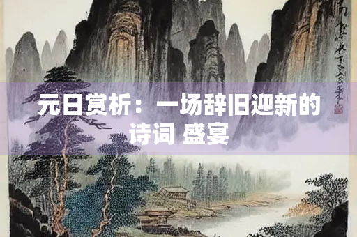 元日赏析：一场辞旧迎新的诗词 盛宴