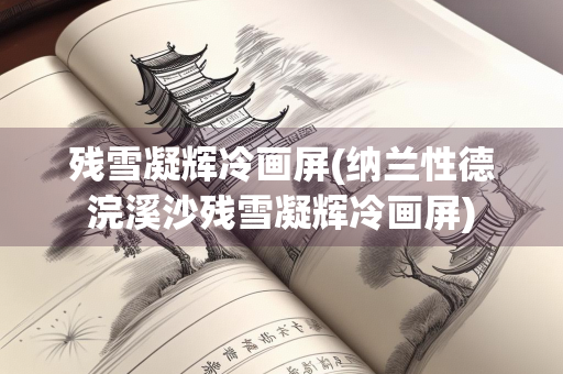 残雪凝辉冷画屏(纳兰性德浣溪沙残雪凝辉冷画屏)