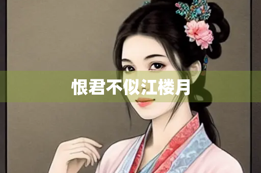 恨君不似江楼月