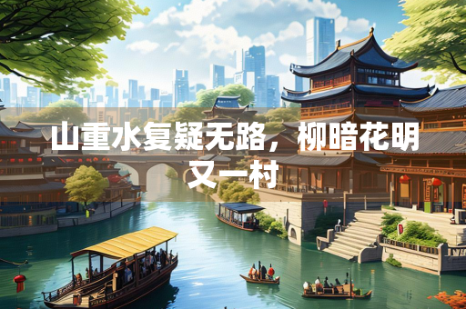 山重水复疑无路，柳暗花明又一村