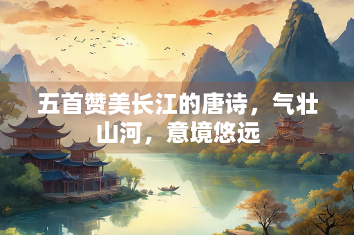 五首赞美长江的唐诗，气壮山河，意境悠远