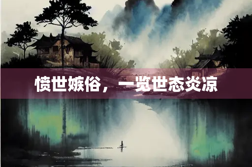 愤世嫉俗，一览世态炎凉