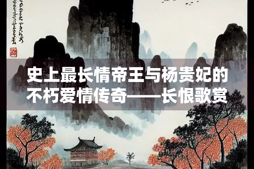 史上最长情帝王与杨贵妃的不朽爱情传奇——长恨歌赏析