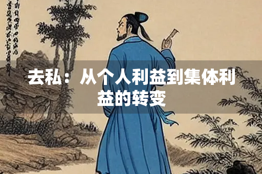 去私：从个人利益到集体利益的转变