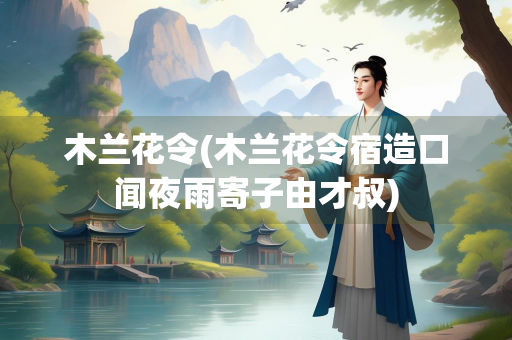 木兰花令(木兰花令宿造口闻夜雨寄子由才叔)