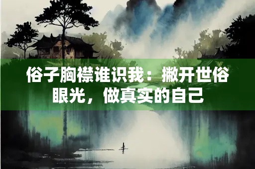 俗子胸襟谁识我：撇开世俗眼光，做真实的自己