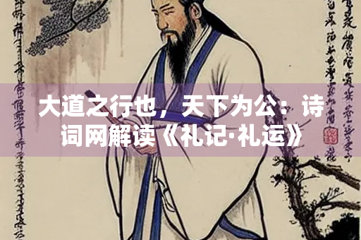 大道之行也，天下为公：诗词网解读《礼记·礼运》