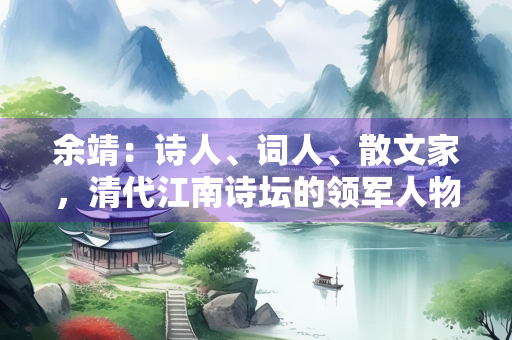 余靖：诗人、词人、散文家，清代江南诗坛的领军人物