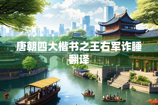 唐朝四大楷书之王右军诈睡翻译