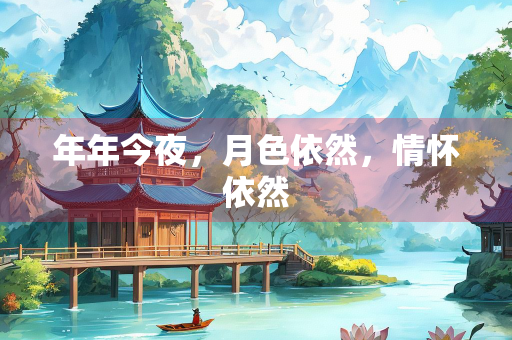 年年今夜，月色依然，情怀依然