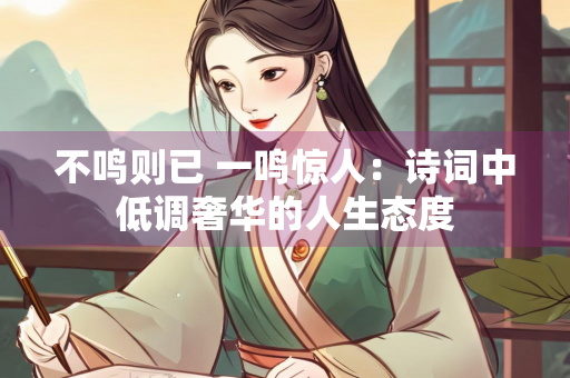 不鸣则已 一鸣惊人：诗词中低调奢华的人生态度