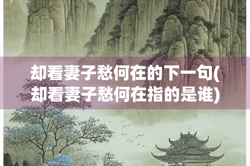 却看妻子愁何在的下一句(却看妻子愁何在指的是谁)
