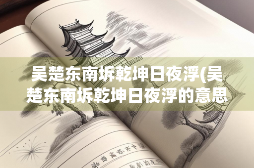 吴楚东南坼乾坤日夜浮(吴楚东南坼乾坤日夜浮的意思)