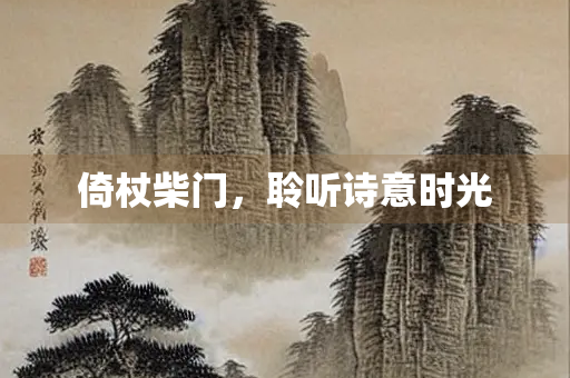 倚杖柴门，聆听诗意时光