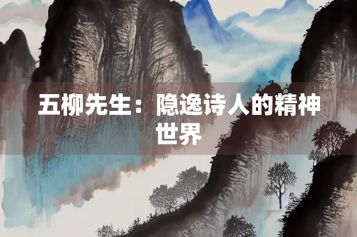 五柳先生：隐逸诗人的精神世界