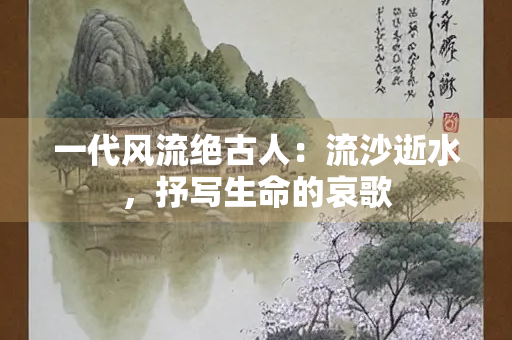 一代风流绝古人：流沙逝水，抒写生命的哀歌
