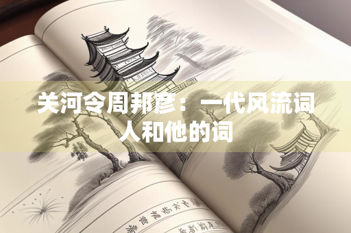 关河令周邦彦：一代风流词人和他的词