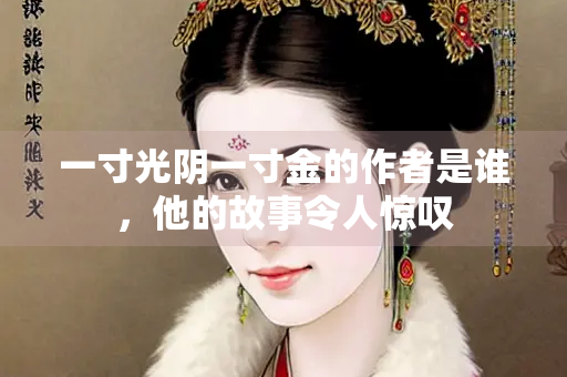 一寸光阴一寸金的作者是谁，他的故事令人惊叹