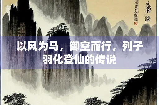 以风为马，御空而行，列子羽化登仙的传说