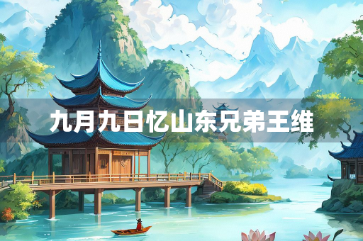 九月九日忆山东兄弟王维