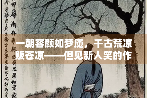 一朝容颜如梦魇，千古荒凉贩苍凉——但见新人笑的作者
