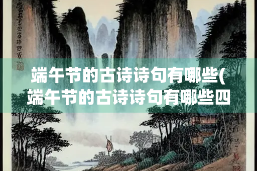端午节的古诗诗句有哪些(端午节的古诗诗句有哪些四年级)